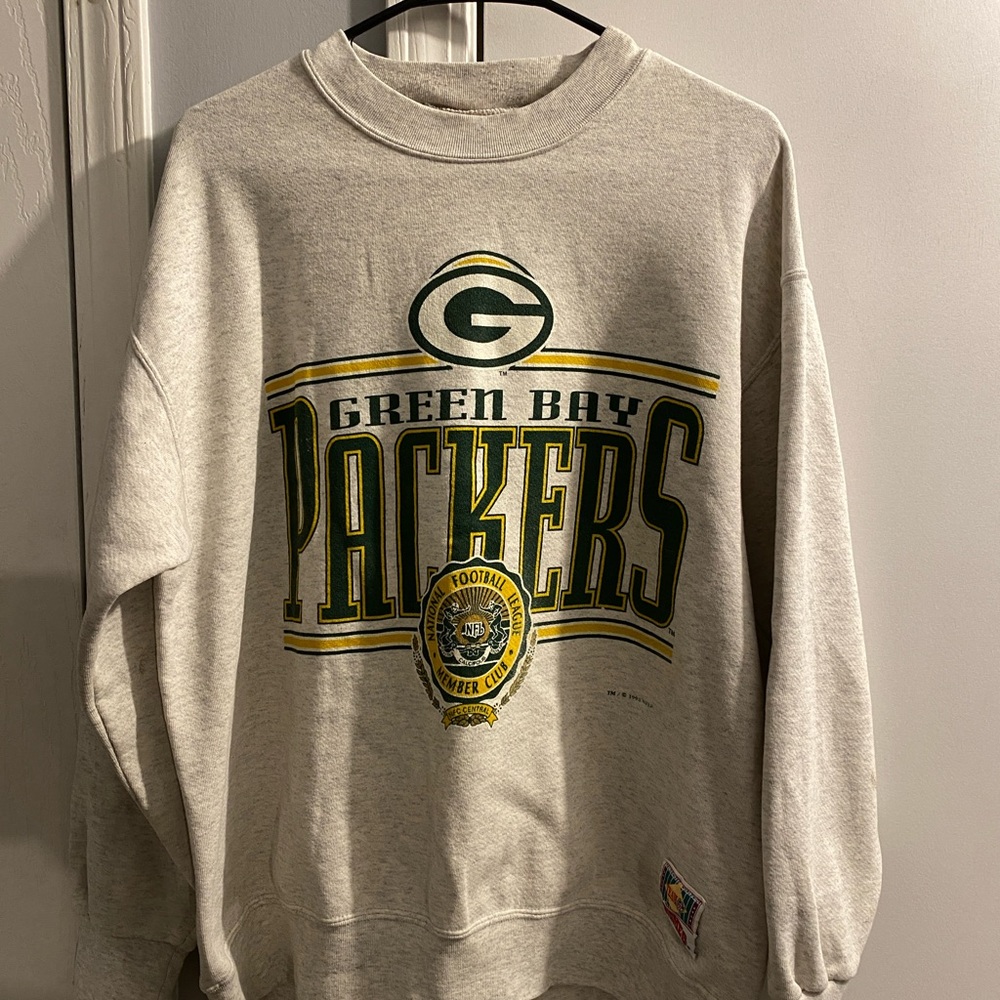 Vintage 1993 Nutmeg Green Bay Packers Crewneck Sweatshirt L